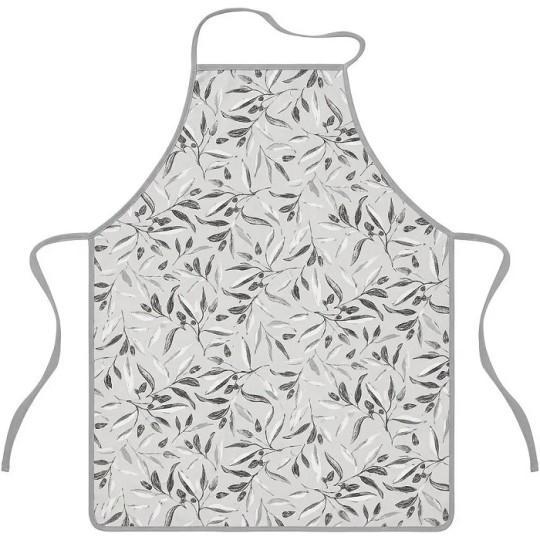 Фартук Ardesto Leaves Grey 60х80 см серый (ART12GL)