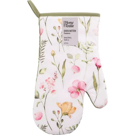 Рукавичка Ardesto Spring flowers 18х20 см білий (ART05FL)