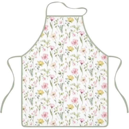 Фартух Ardesto Spring flowers 60х80 см білий (ART12FL)