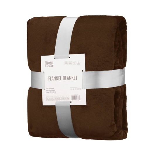 Плед Ardesto Flannel 160х200 см коричневий (ART0217SB)