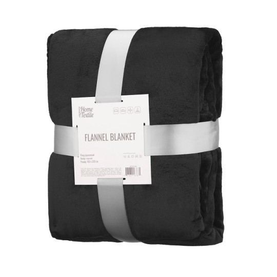 Плед Ardesto Flannel 160х200 см чорний (ART0215SB)