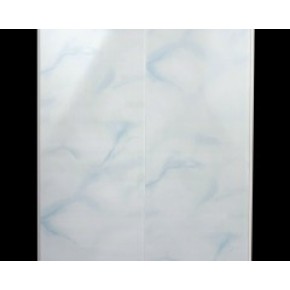 Панель ПВХ глянцевая (250мм * 8мм * 3000мм) голубой мрамор