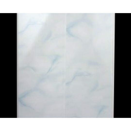 Панель ПВХ глянсова (250мм*8мм*3000мм) блакитний мармур