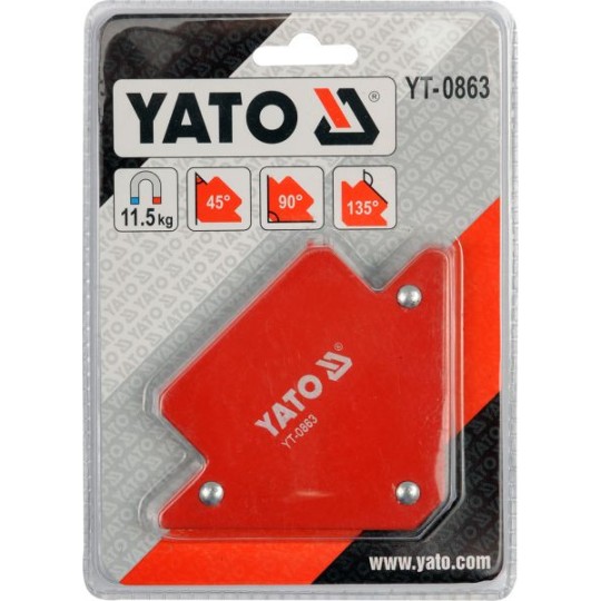 Струбцина магнитная YATO для сварки  82х120х13 мм (YT-0863)
