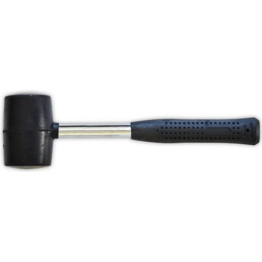 Киянка гумова 1100 г, 80 мм, металева ручка (39-023)