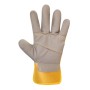 Перчатки рабочие комбинированные хлопковые/утепленная кожа S-T08F (69507)(seVen)
