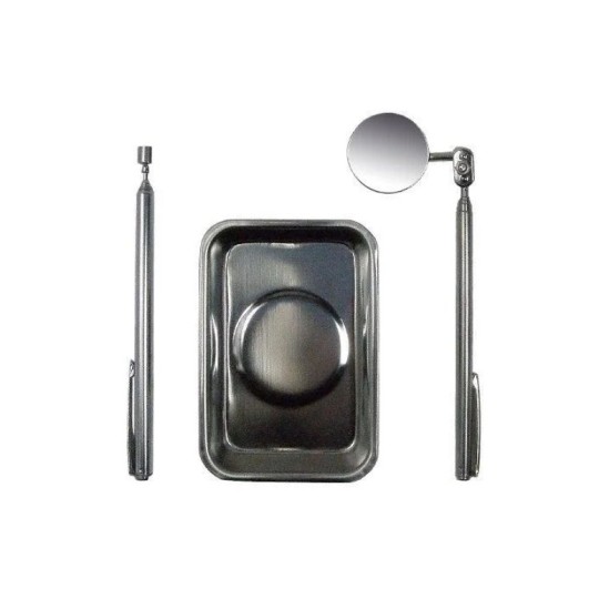 Набор магнитных аксессуаров S&R 3шт.: тарелка, зеркало, телескопический держатель (290703000)