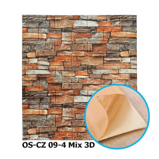 Панель стінова 3D 700х770х5мм Mix 58 OS-CZ 09-4