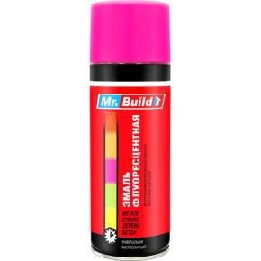 Спрей краска Mr.Build №14 флуоресцентно-розовый, 400 мл
