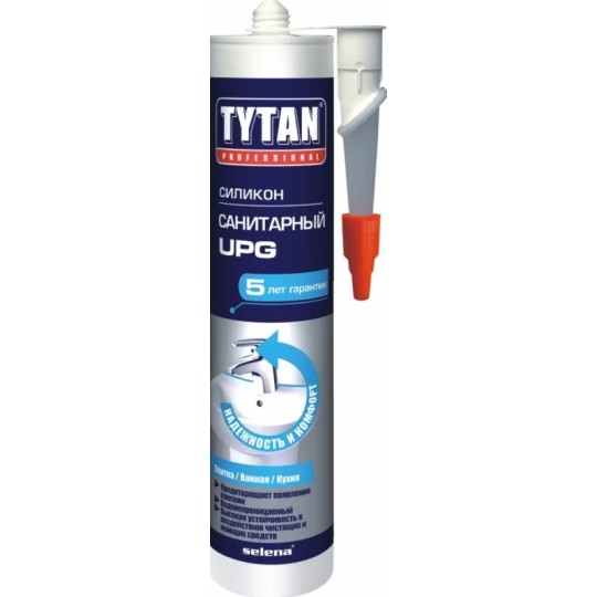 Санитарный cиликон UPG 280мл бесцветный Tytan Professional