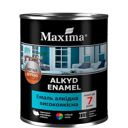 Емаль алкідна високоякісна Maxima синя 2.3 кг