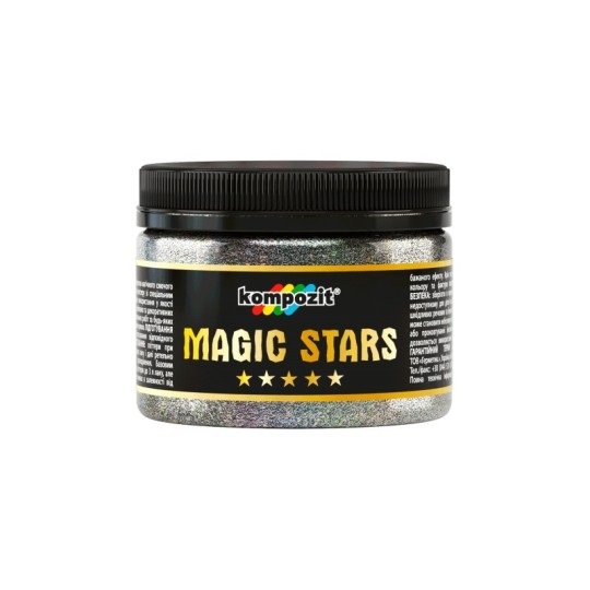 Глиттер Kompozit MAGIC STARS серебро 60 г