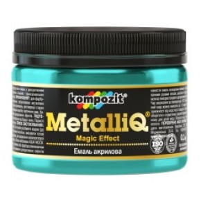 Емаль акрилова Kompozit METALLIQ ізумруд 0.1 кг