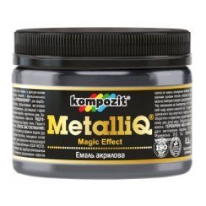 Емаль акрилова Kompozit METALLIQ платина 0.1 кг