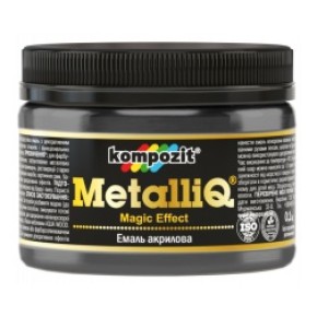 Емаль акрилова METALLIQ "Kompozit" (чорна перлина, 0,1 кг)