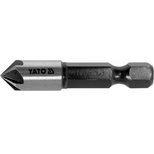 Зенкер конічний по металу YATO : HSS, Ø= 8.3 мм, l= 40 мм, 5 пругів, HEX- 1/4" (YT-44722)