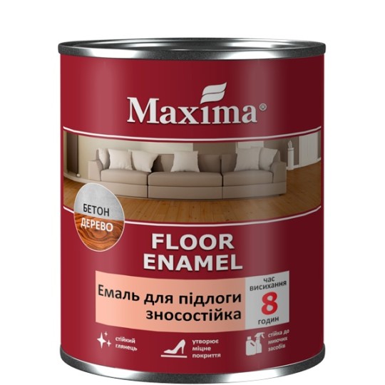 Емаль алкідна Maxima ПФ-266 жовто-коричнева 2.3 кг