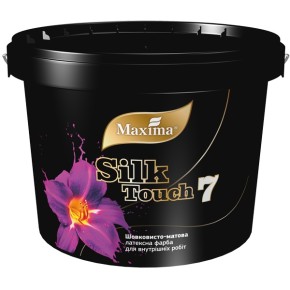 Шелковисто-матовая латексная краска "Silk Touch 7" ТМ "Maxima" 6 кг (5 л)
