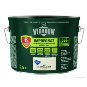 Защита VIDARON IMPREGNAT выбеленный дуб V17 2.5 л (34321)