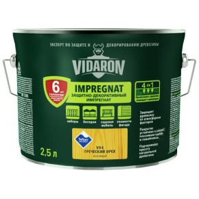 Защита VIDARON IMPREGNAT грецкий орех V04 2,5 л (27389)
