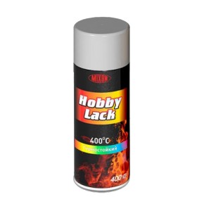 Аэрозольная краска Хобби Лак высоко-температурная серебристая 930400 мл