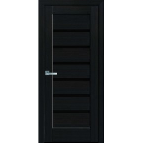 Дверное полотно Новый стиль Линнея 60 см Венге new + стекло BLK (34856)