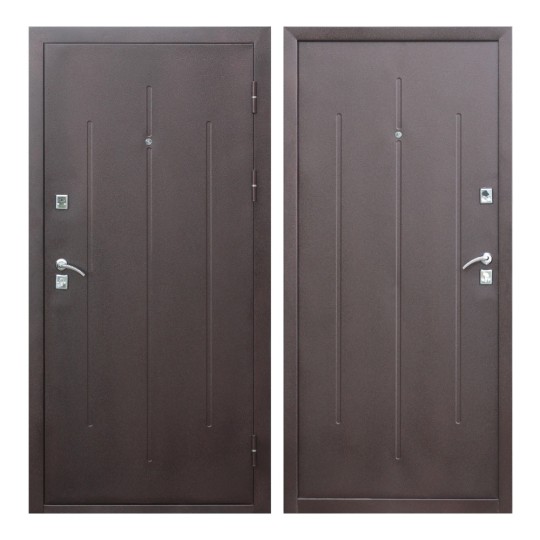 Дверь металлическая Стройгост. 7-2 Металл/Металл 3 петли (860L) минвата (Таримус)