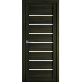 Дверное полотно Экошпон "Леона" 90 кедр + стекло (118150)