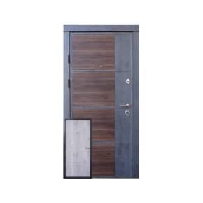 Двері Qdoors Преміум Kale Бостон-М 850 Л бетон темний/бетон світлий