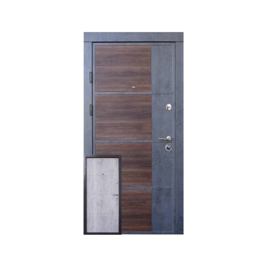 Двері Qdoors Преміум Kale Бостон-М 850 Л бетон темний/бетон світлий