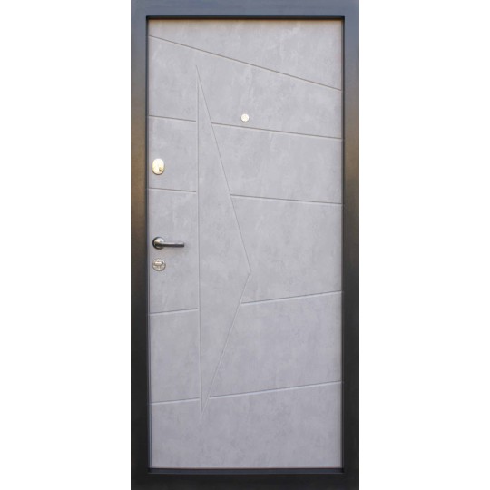 Двері Qdoors Преміум Kale Акцент 950 Л бетон темний / бетон сірий