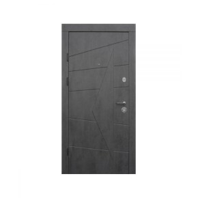 Двері Qdoors Преміум Kale Акцент 950 Праві бетон темний / бетон сірий
