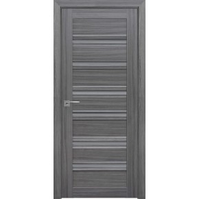 Дверное полотно Новый стиль Венеция С1 70 см Перла графит + стекло GRF (127994)