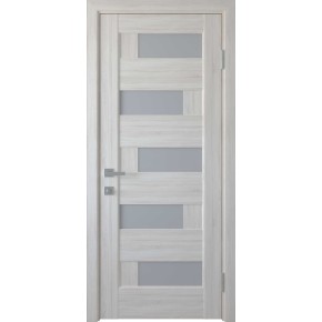 Дверное полотно ПВХ Делюкс "Пиана" 600 ясень new + стекло (146147)
