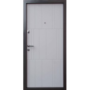 Двері Qdoors Преміум Kale Арт 850 Ліві бетон графіт/бетон кремовий