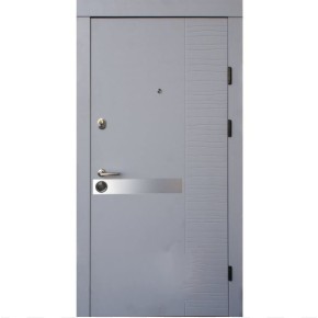 Двері Qdoors Преміум Kale Делла-Al 850 праві, грифель структура софт / біле дерево