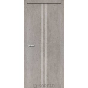 Дверное полотно ALUMINIUM LOFT PLATO (ALP-02, 700х2000, Лайт бетон, Алюминий)