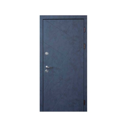 Двері Форт-М Тріо Авалон 860 праві Вулиця бетон антрацит + нержавіючий поріг