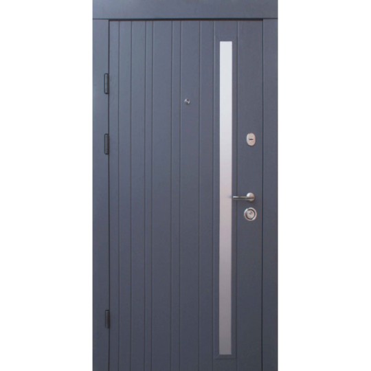 Двері Qdoors Преміум Kale Браш-Al 850 праві дуб графіт / какао текстура