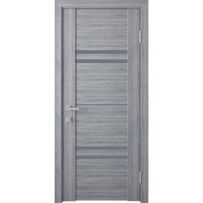 Дверное полотно ПВХ Вива "Мерида" 600 бук кашемир + стекло GRF (102811)