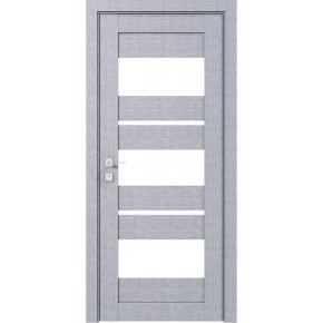 Дверное полотно Modern Quadro полустекло, дуб сонома, 800/2000/44, сатин без рисунка, под замок