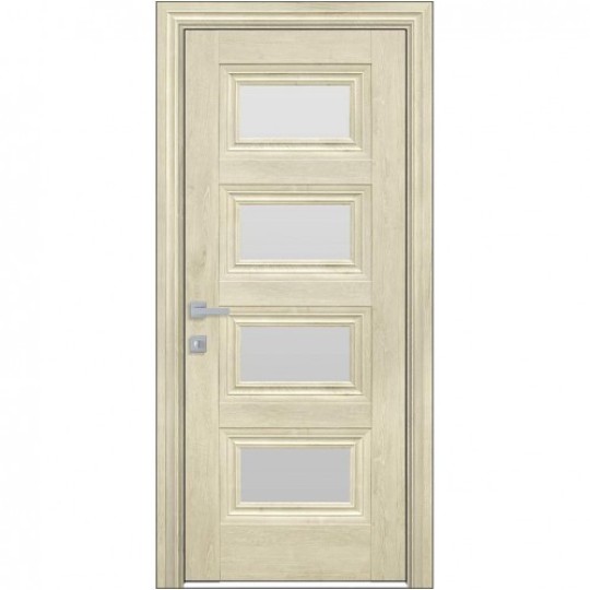 Дверное полотно ЭкоВуд "Тесса" 900 гималайский орех + стекло (137053)