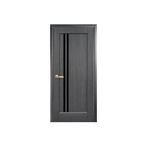 Дверное полотно Новый стиль Делла 60 см Grey + стекло BLK (33643)