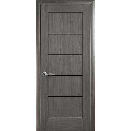 Дверное полотно Новый стиль Мира 70 см Grey + стекло BLK (33648)