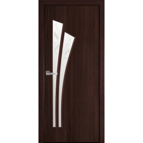 Дверное полотно Новый стиль Лилия 70 см Каштан + Р3 (36392)