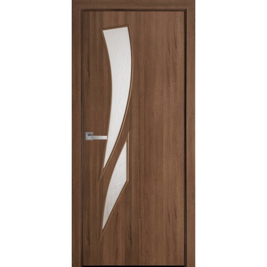Дверное полотно Новый стиль Камея 80 см Золотая ольха + Р3 (2150) (42646)