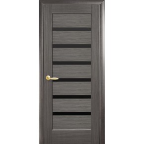Дверное полотно Новый стиль Линнея 70 см Grey + стекло BLK (2150) (48877)