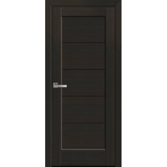 Дверне полотно Новий стиль Міра 80 см Венге new + скло BLK (2150) (48889)