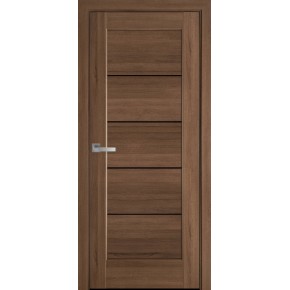 Дверное полотно Новый стиль Мира 80 см Золотая ольха + стекло BLK (2150) (57794)