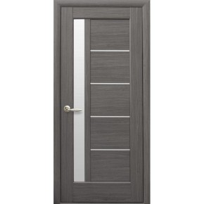  Дверное полотно Новый стиль Грета 90 см Grey + стекло (2100) (59391)